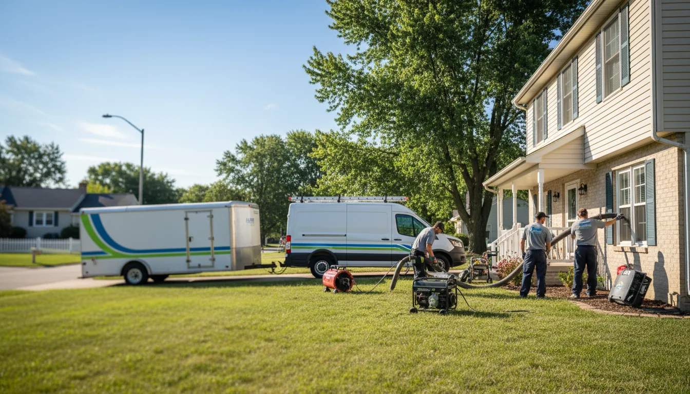 Flooded Basement Restoration And Cleanup With Repair in Home, KS near me